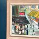 Original Swedish Oil on Canvas – “City Life” by H. Hanson 61 – Vintage & Framed – 72 × 45 cm (28.3" x 17.7")