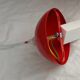 Red metal pendant light