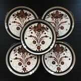 Set of 5 signed plates