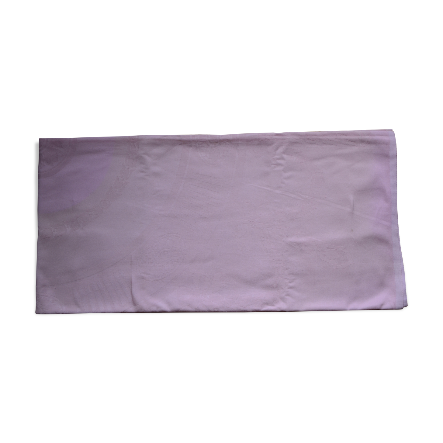 Powder pink cotton tablecloth