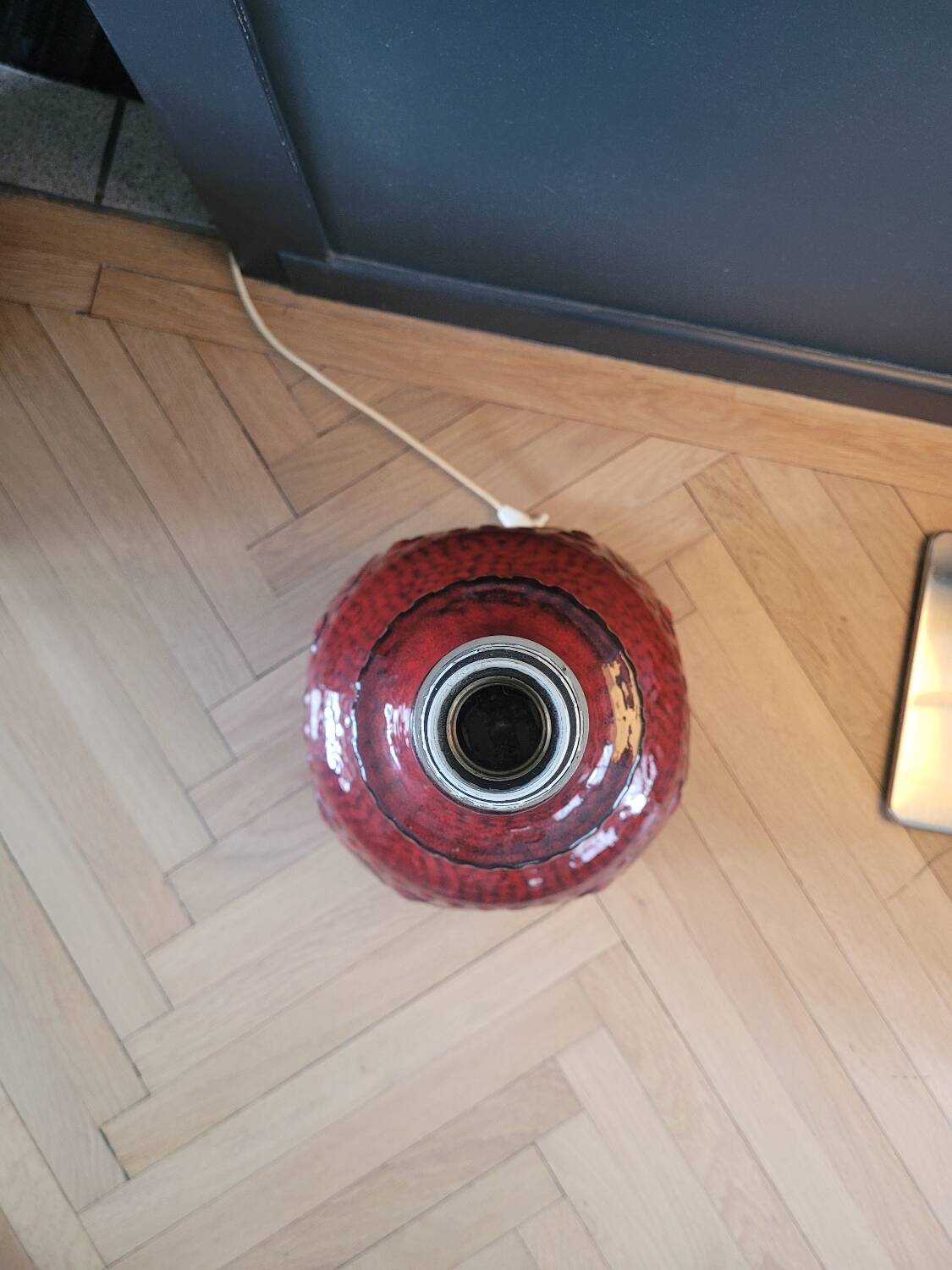Large lamp base West Germany double lighting
