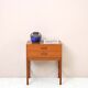 Scandinavian vintage nightstand with two drawers