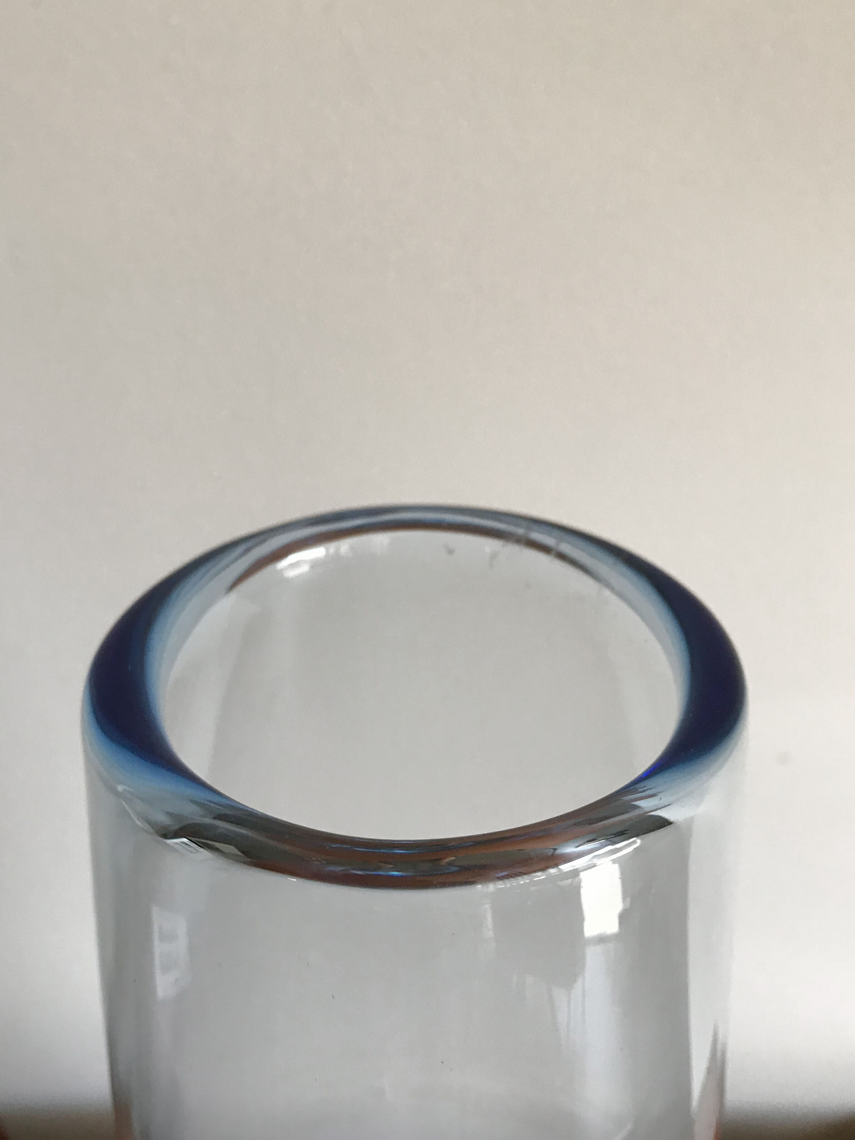 Scandinavian glass vase by Per Lutken for Holmegaard, 1960s