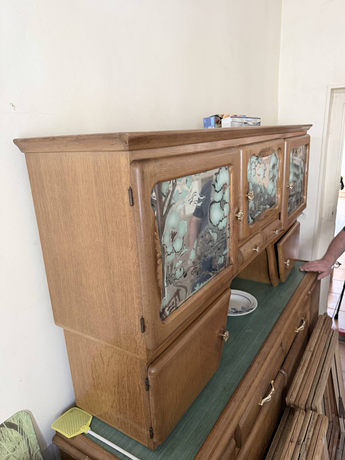 Rustic oak sideboard buffet Mado - Art Deco / Regio style