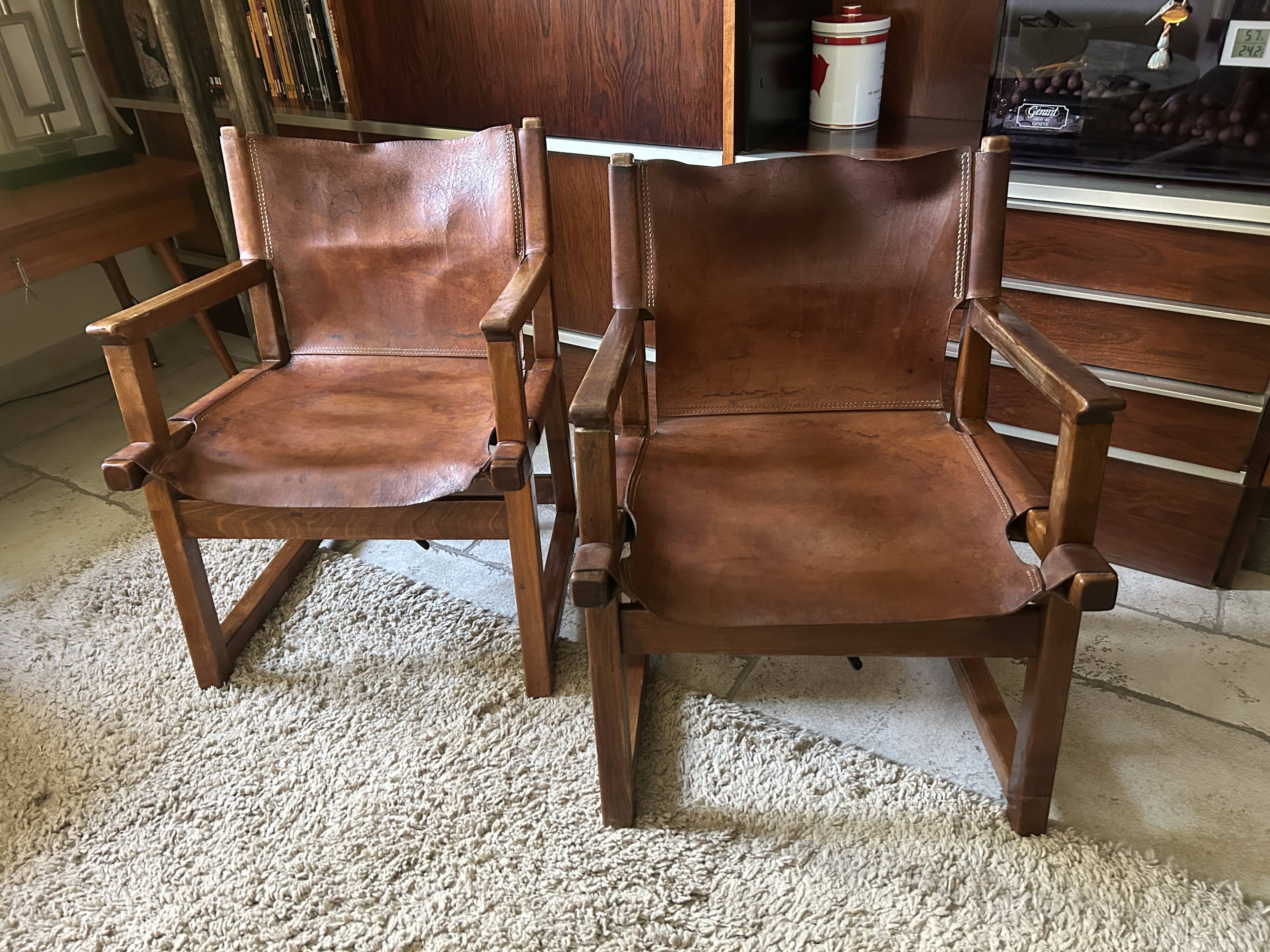 Pair of armchairs Paco Muños Edition Darro model Razzia 1959