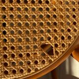 High bar chair in wickerwork