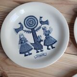 Set of 5 Royal Sphinx Maastricht dessert plates