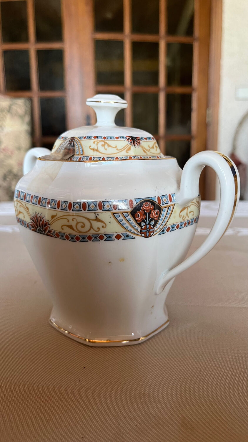 Old Limoges porcelain coffee service WG & Cie