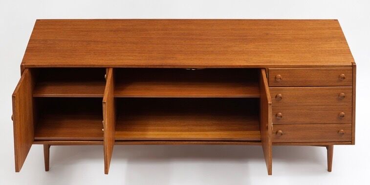 Vintage Scandinavian sideboard, teak sideboard from the 60s, 70s.
