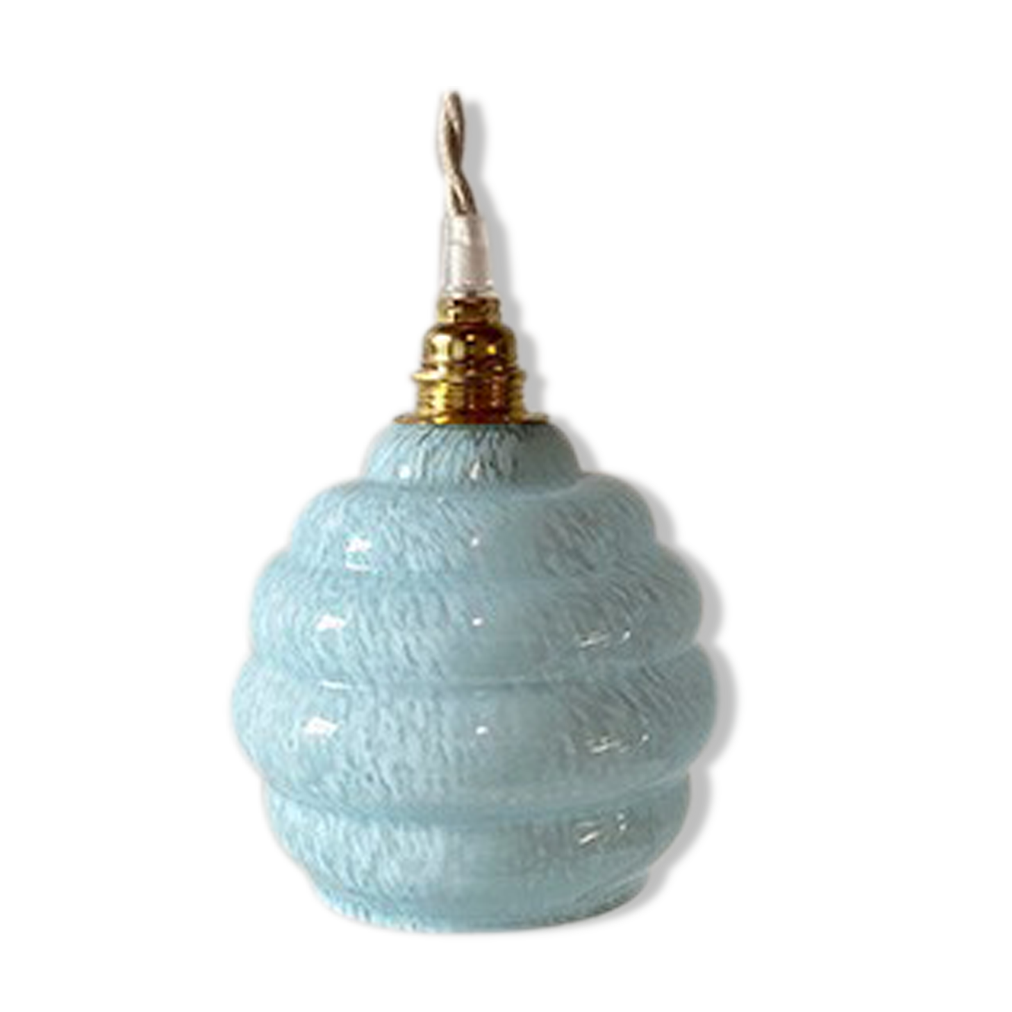 Marbled opaline globe hanging