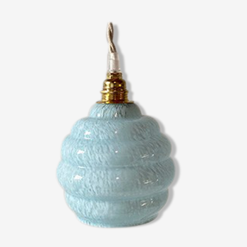 Marbled opaline globe hanging