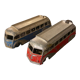 Red and blue Isobloc Cars Dinky Toys