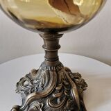 Kerosene lamp Art Nouveau bronze foot