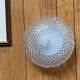 Vintage 1970s clear glass wall/ceiling light