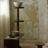 Decorative and multifunctional side table / pedestal, Danish Art Deco, 1940s