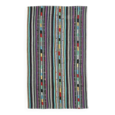 Tapis kilim vintage turc Oushak fait main en laine et coton blanc