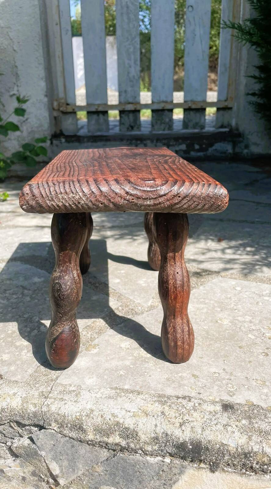 Tabouret bois vintage