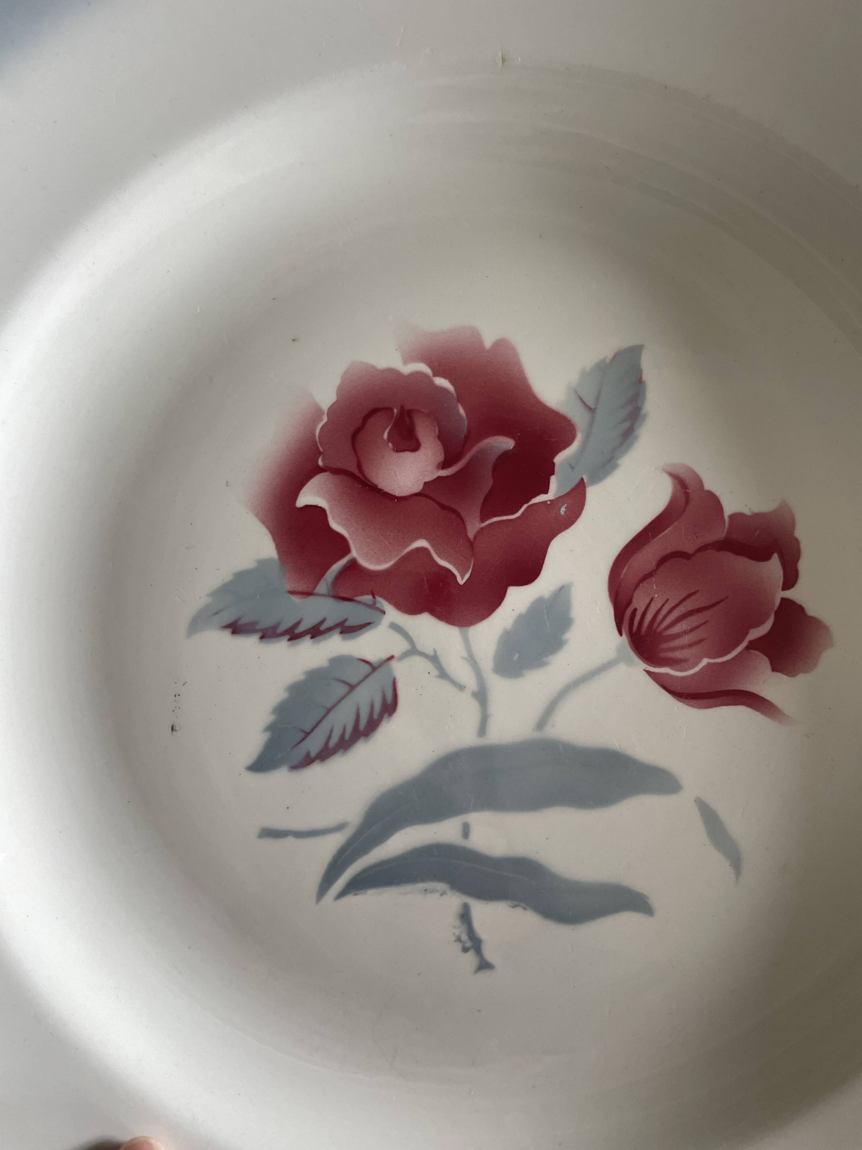 2 large Digoin Sarreguemines Alesia serving dishes