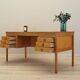 Ash wood desk, Danish design, 1970s, manufacturer: Domino Møbler