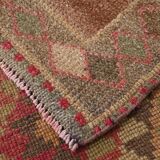 Brown Pink Classic Persian Runner Rug, 83x308Cm