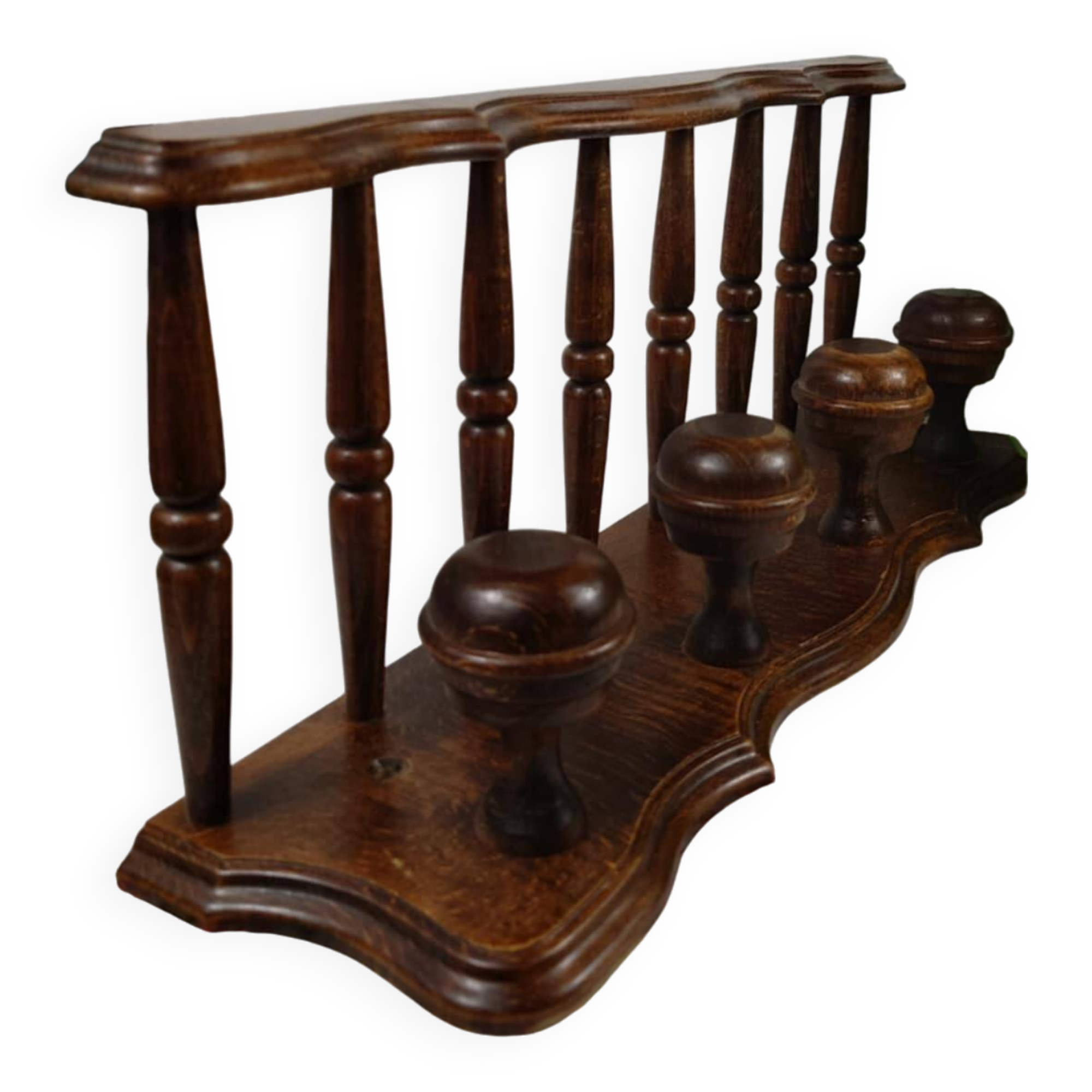 Wooden wall hook with hat shelf