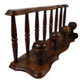 Wooden wall hook with hat shelf