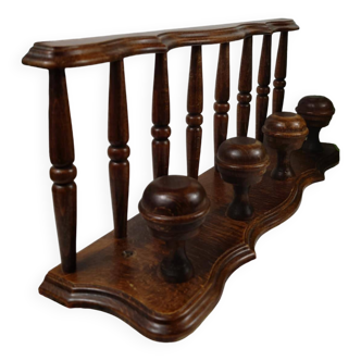 Wooden wall hook with hat shelf