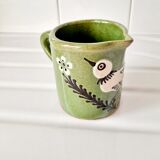 Milk pot bird glazed earth Savoie