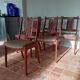 6 KS möbler chairs in teak and wool Kvadrat 60s
