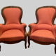 Paire de fauteuils Louis Philippe en acajou XIX siècle