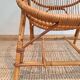Vintage rattan & bamboo armchair from the 60s