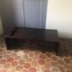 Rectangular wooden coffee table