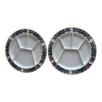 2 plats à compartiments Villeroy et Boch