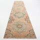 3x12 Soft Wool Pale Red Turkish Vintage Runner Rug
