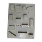 Vintage plastic wall rack, storage system
