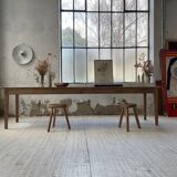 XL farmhouse table in beech and pine 3m