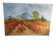 Tableau paysage automnal texturé, signé Jane