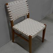 Suite de 6 chaises vintage en hêtre clair fin XXe