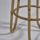 Pair of vintage mid century bamboo ice glass flower stands