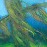 Gladys Pihl, Swedish Modern Composition, 1978, Oil on Canvas, Framed