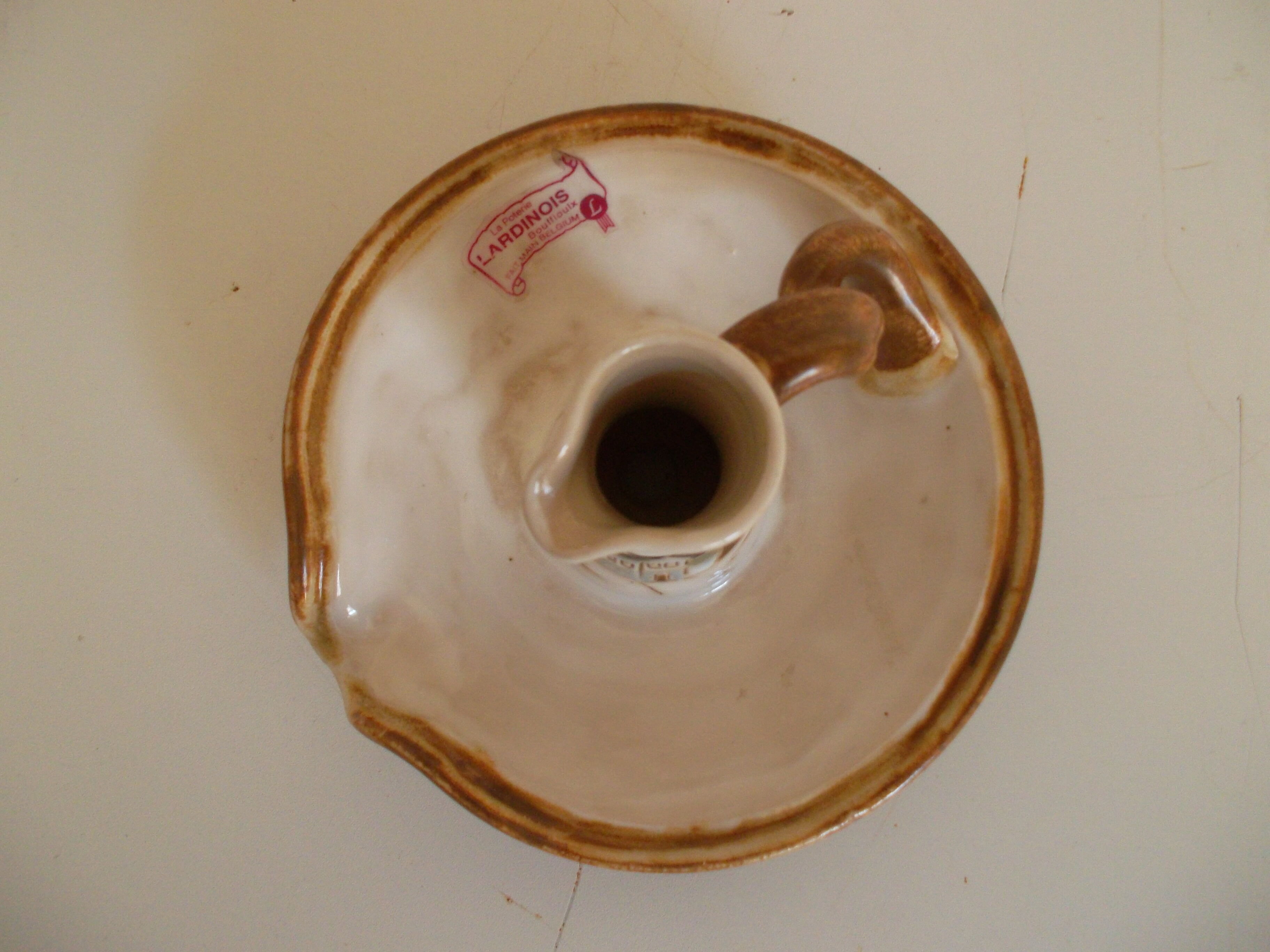 Lardinois pottery candlestick