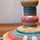 Ceramic lamp by 0. corro vintage