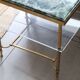 Vintage Green Marble Side Table