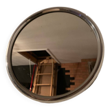 Miroir vintage en inox années 50-60