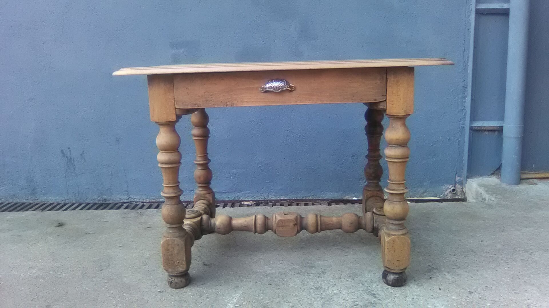 Pickled rustic side table