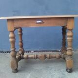 Pickled rustic side table
