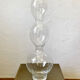 Large vase with 3 wavy glass balls