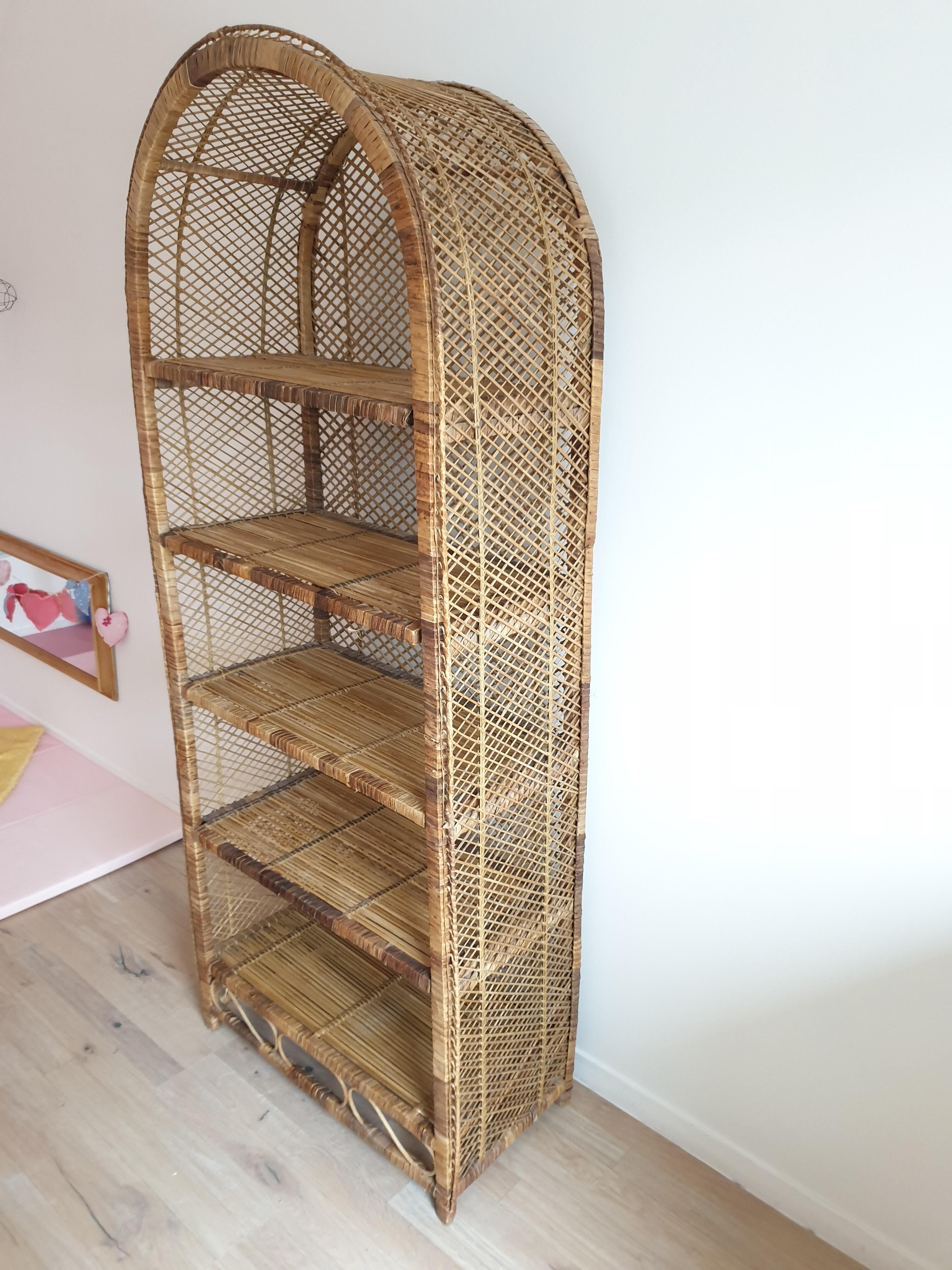 Shelf in rattan style Emmanuelle