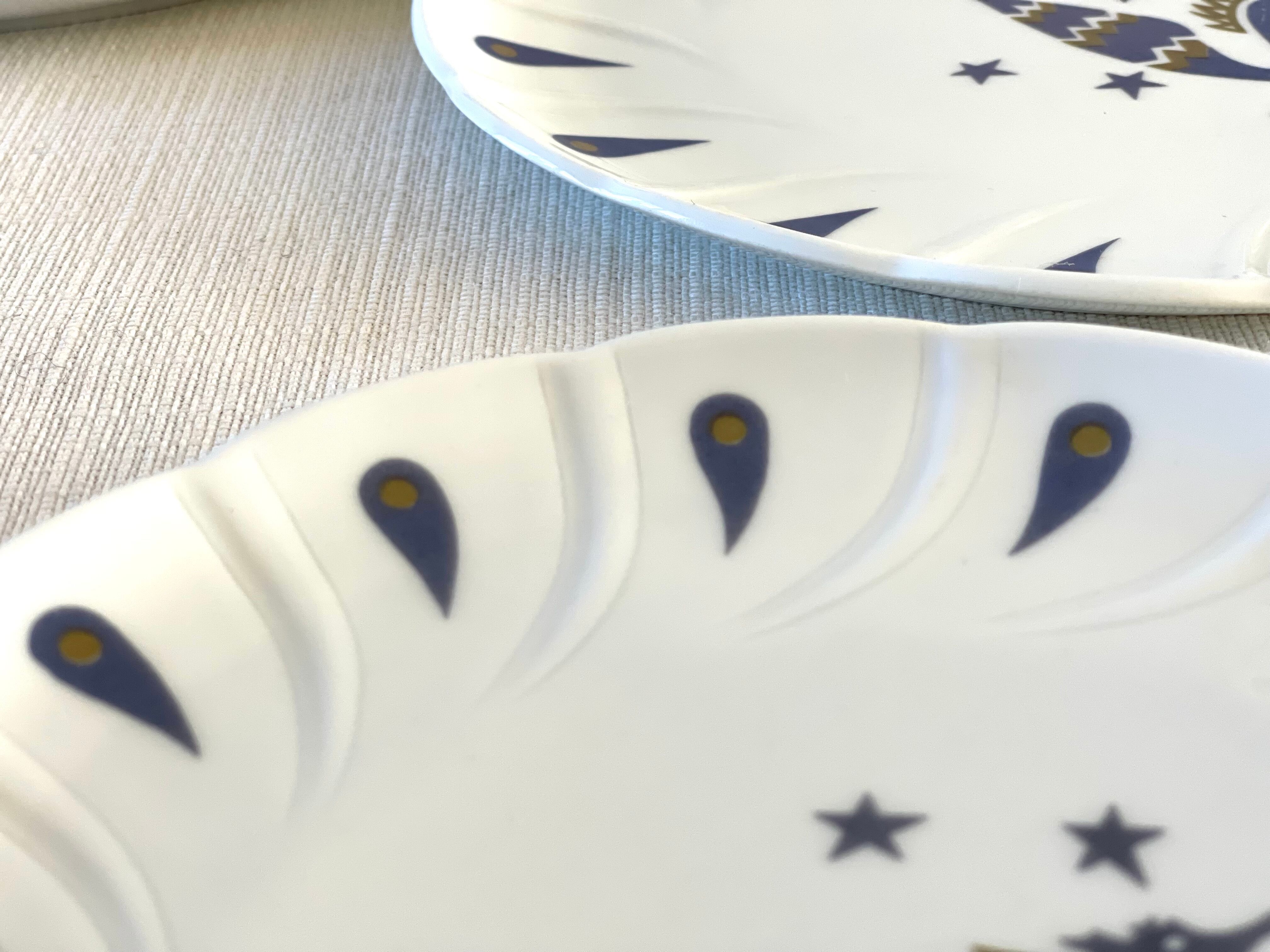 6 Bernardaud plates for Air France