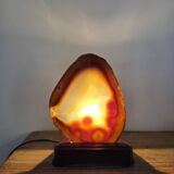 Vintage agate stone lamp